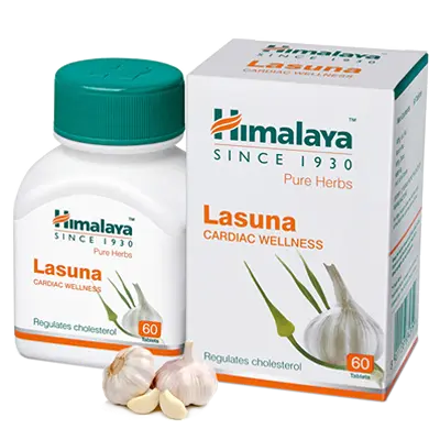 Himalaya Herbal Lasuna TABLETS 60tab prevent the hardening of blood vessels