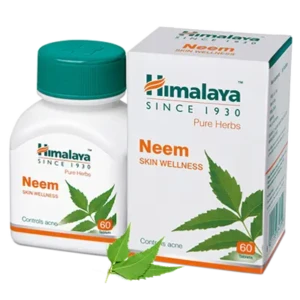 Himalaya Herbal Neem TABLETS 60tab Rejuvenates the skin and helps maintain healthy skin