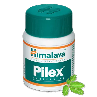 Himalaya Herbal Pilex 60 tablets relief from rectal bleeding, pain, and itchiness