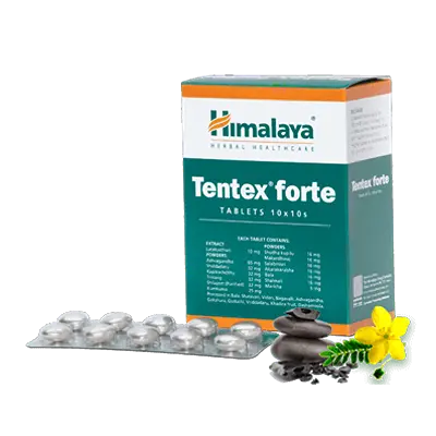 Himalaya Herbal Tentex forte 100tablets that helps improve male sexual function