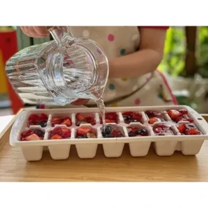 Ice Cube Tray for Freezer ,14 Cube,White, 3 Pieces