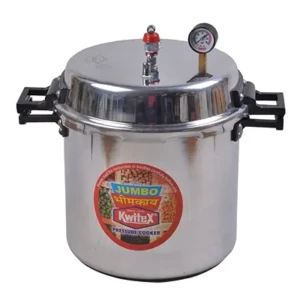 Large Size Commercial Hard Anodized Aluminium Big Boy Pressure Cooker with Outer Lid - 35 litres1