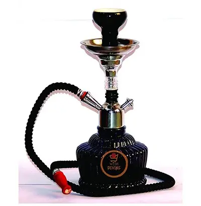 Luna Hookah Pot Maroon (Height 22 Inches)1