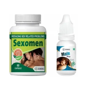 Pack of Sexomen 60 Capsules + Male Pro 15ml