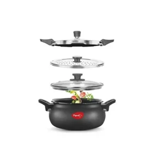 Pigeon All in One Ceramic Super Cooker, 5 Liters, Black Transparent1
