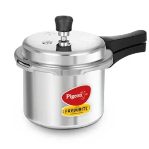 Pigeon Favourite Outer Lid Non Induction Aluminium Pressure Cooker, 3 Litres, Silver1