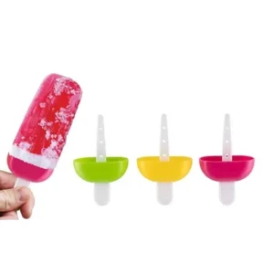 Plastic Reusable Popsicle Molds Ice Pop Makers Ice Pop Molds Kulfi Maker Mould, Candy Maker Plastic Popsicle Mold, Kids Ice Cream Tray Holder (Set of 6) (Ice Candy Maker)