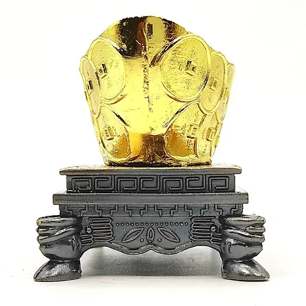 Plus Value Feng Shui Ingot Chinese Golden Boat Wealth Symbol3 PovTaka