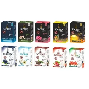 Premium Herbal Hookah (100% Nicotine and Tobacco Free) Hookah Flavor (Pack of 10)1