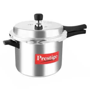 Prestige Popular Aluminium Outer Lid Pressure Cooker, 2 Litres, Silver
