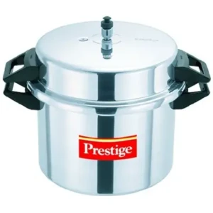 Prestige Popular Aluminium Pressure Cooker with Outer Lid, 20 Litres, Silver1