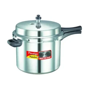 Prestige Popular Plus Induction Base Aluminium Outer Lid Pressure Cooker, 10 Litres, Silver1
