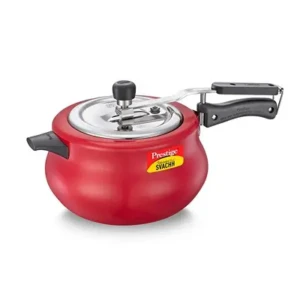 Prestige Svachh, 10753, 5 L, Nakshatra Duo Red Handi, with deep lid for Spillage Control1