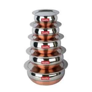 Stainless Steel Copper Bottom Handi, Cooking Serving 1