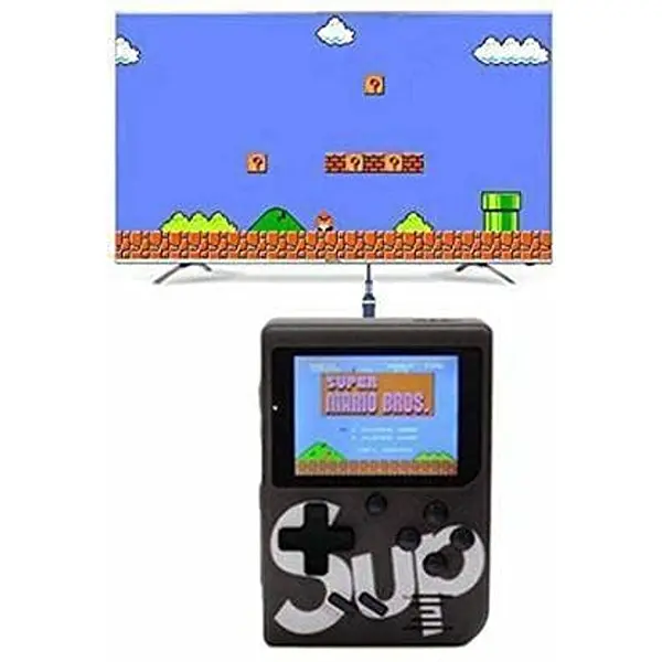 SUP Game 400 in 1 Retro Game Box Console Handheld Video Game Box with TV Output Mario Handheld Gaming Console (Black)2