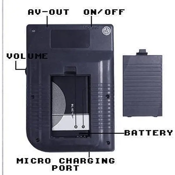 SUP Game 400 in 1 Retro Game Box Console Handheld Video Game Box with TV Output Mario Handheld Gaming Console (Black)4