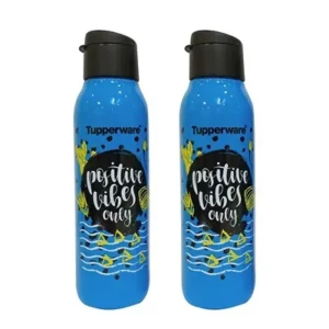 Tupperware Cool n Chic Plastic Bottle, 750 ml, Set of 2, Blue & Black1