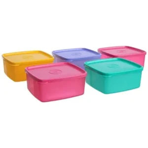 Tupperware Cool N Fresh Plastic Container Set, 400ml, Set of 2, Multicolour1