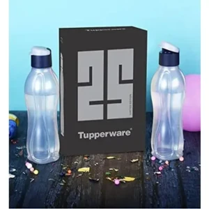 Tupperware Eco 750 ml flip top bottle set of 2pc – Silver