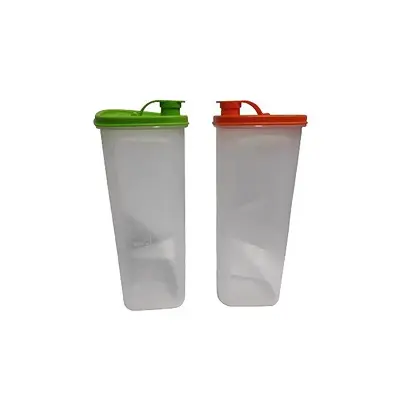 Tupperware Fridge Bottle Pitcher Slim Line 2l 2pc1