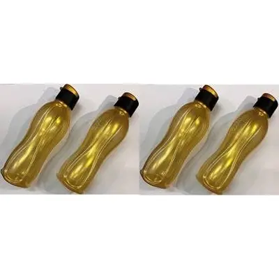 Tupperware Golden Plastic Water Bottle 750 ml Pack of 4 (Golden Color)2