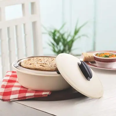 Tupperware ISO Duo Steel Casserole (White, 1.3L)2