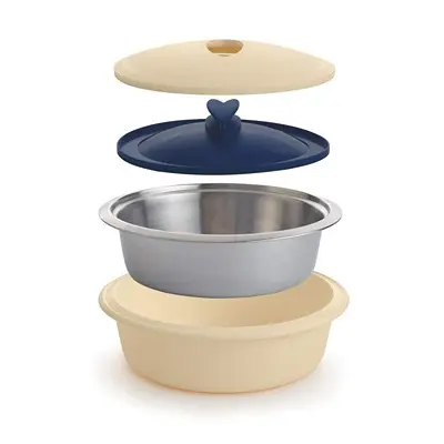 Tupperware ISO Duo Steel Casserole (White, 1.3L)4