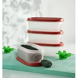 Tupperware Oval containers 500 ml set of 4 pc - Red1
