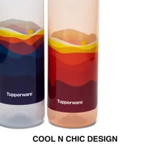 Tupperware Plastic Bottle, 750ML, Set of 2, Red, Blue
