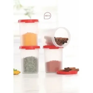 Tupperware Plastic Container Set, 440ml, Set of 8, Multicolour