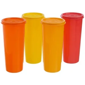 Tupperware Plastic Jumbo Tumblers Set (470ml, 212, Assorted) - Set of 41