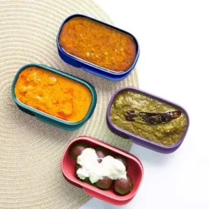 Tupperware Plastic My Lunch Inner Container 4pc (Multicolour)
