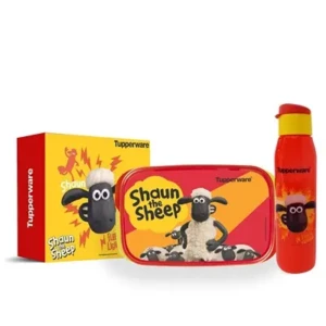 Tupperware Shaun The Sheep Kids Plastic Lunch Set, Multicolor1