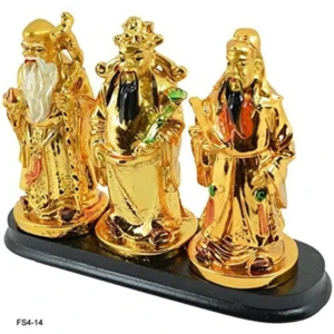 Vastu Feng Shui Fuk LUK Sau On Stand for Family Protection and Health Wealth