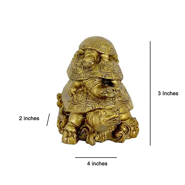 Vastu Feng Shui Triple Tortoise Turtle Family for Home3 PovTaka
