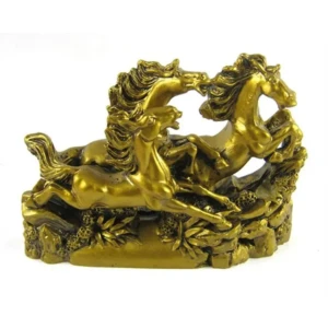 Vastu feng Shui,Victory Three Triple Running Horse Horses for Success, Career Positive Energy Vibrations1 PovTaka