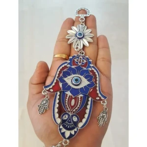Vastu Shubharambh Eye with Meena Work Evil Eye Hanging for Protection, Good Luck Charm and Positivity at Office and Home1 PovTaka
