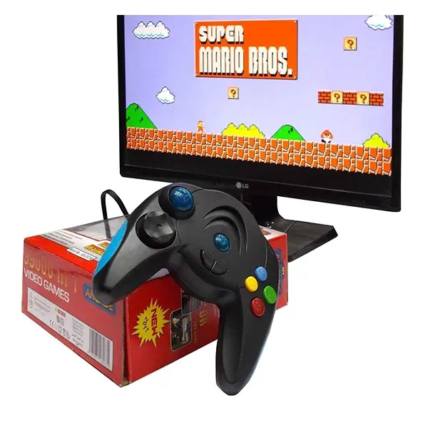 Video Game 98000 in 1 - with Combat+Shooting+Sports+Racing Action+Puzzles & More (Black) - Repeated Games3