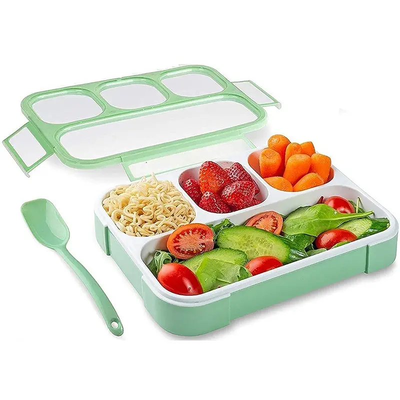 4 Compartment BPA Free Leak Proof Designed Plastic Lunch Box Tiffin Box 1000ml capacity2