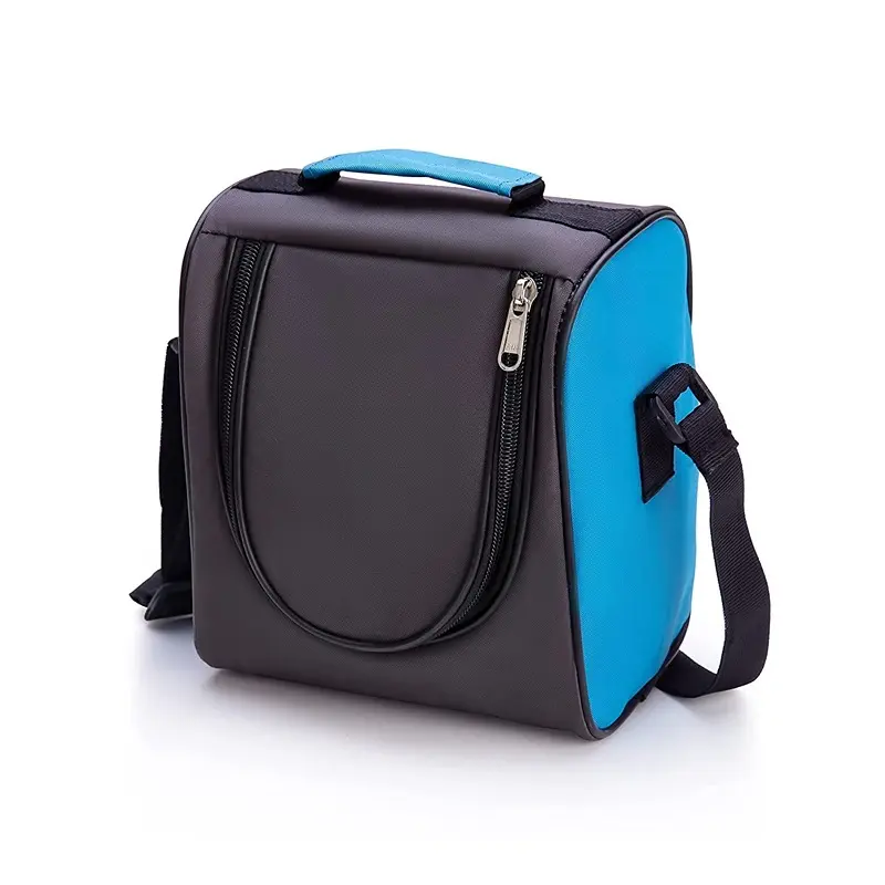 4 in 1 Stainless Steel Lunch Box with Bag 3 Container, 1 Casserole Set with Plastic Bottle and 2 Spoons (sku blue)5