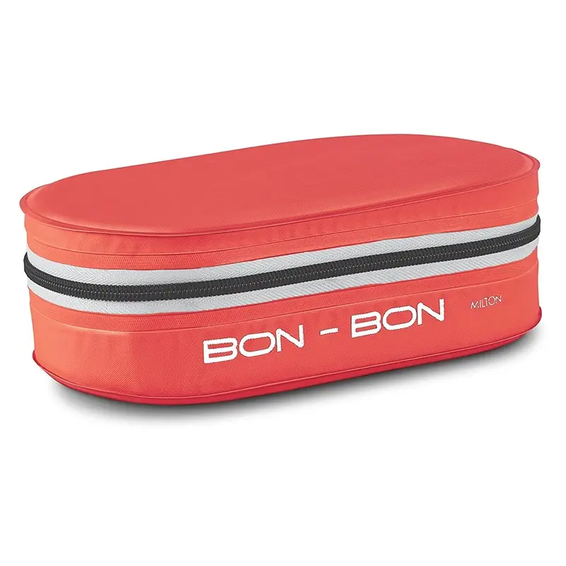 Milton New Bon Bon Lunch Box with 2 Leak-Proof containers ( Red )2