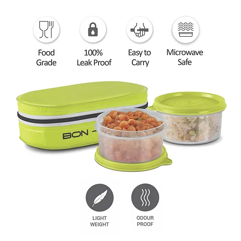 Milton New Bon Bon Lunch Box with 2 Leak-Proof containers3