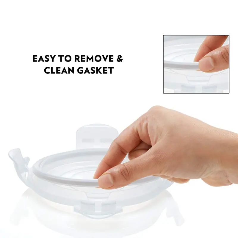 Transparent Home Kitchen Borosil Klip N Store Microwavable Containers, 400 ml, Set of 3 with Lunch Bag4